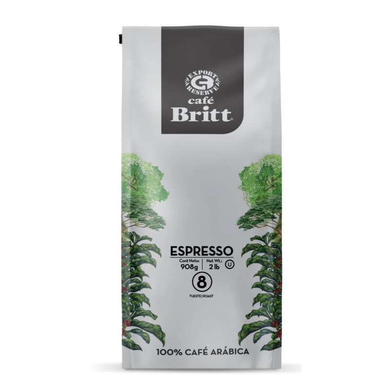 Café Britt® - Kostarikas kafijas komplekts (908 g) (3 kafiju iepakojums) (kafija no: Tarrazú, Naranjo un Espresso) - veselas pupiņas, Arabica kafija, košers, bezglutēna, gardēžu un vidēji gaiša un tumša grauzdējuma